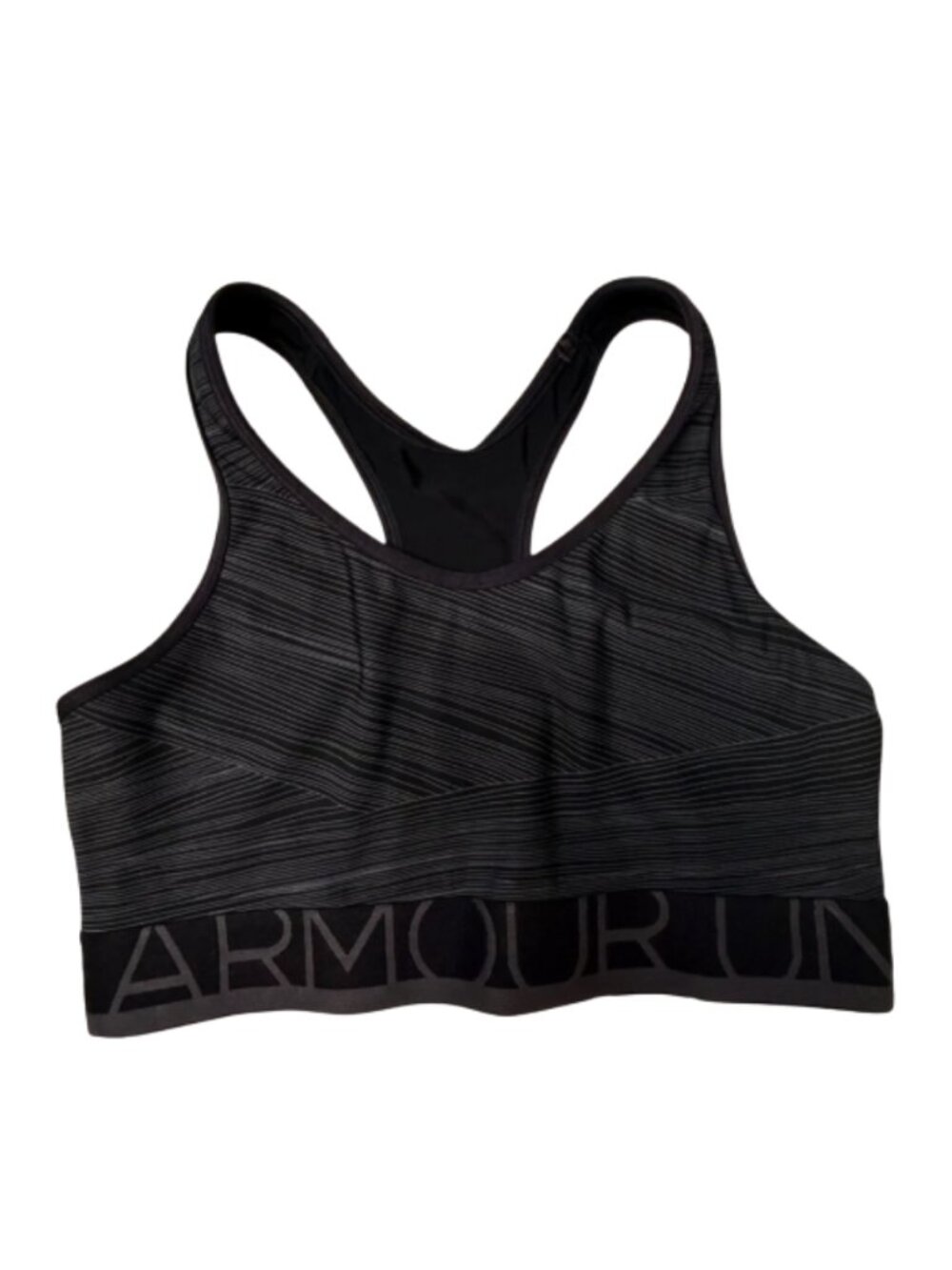 Under Armour Sports Bra Duo Women's Small Blue & Black/Gray Reversible Gym Fit - Picture 5 of 9